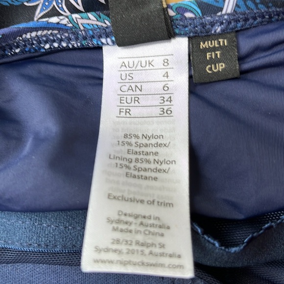 Nip and Tuck Paisley One Piece Swim Suit. NWT - Picture 8 of 13